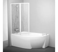 Ravak Rosa paroi de baignoire 93 cm deux pièces blanc brillant/matière plastique 76L8010041