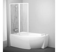 Ravak Rosa paroi de baignoire 99 cm deux pièces blanc brillant/matière plastique 76L9010041