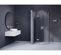 Ravak SmartLine cabine de douche 90x90 cm semi-circulaire chrome brillant/verre transparent 3S277A00Y1