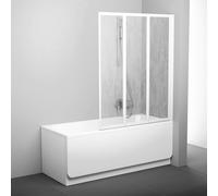 Ravak Supernova paroi de baignoire 100 cm trois pièces blanc brillant/matière plastique 795P010041