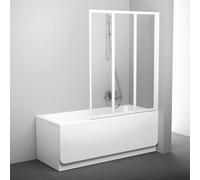 Ravak Supernova paroi de baignoire 100 cm trois pièces blanc brillant/verre transparent 795P0100Z1