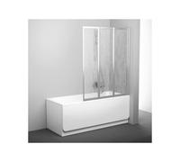 Ravak Supernova paroi de baignoire 100 cm trois pièces satin mat/matière plastique 795P0U0041