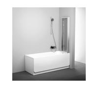 Ravak Supernova paroi de baignoire 100 cm trois pièces satin mat/verre transparent 795V0U00Z1