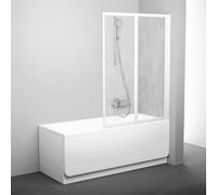 Ravak Supernova paroi de baignoire 105 cm deux pièces blanc brillant/matière plastique 796M010041