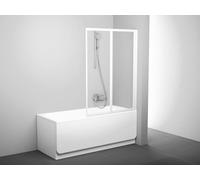 Ravak Supernova paroi de baignoire 105 cm deux pièces blanc brillant/verre transparent 796M0100Z1