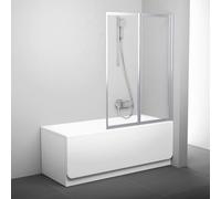 Ravak Supernova paroi de baignoire 105 cm deux pièces satin mat/verre transparent 796M0U00Z1