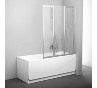 Ravak Supernova paroi de baignoire 115 cm trois pièces satin mat/matière plastique 795S0U0041