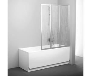 Ravak Supernova paroi de baignoire 130 cm trois pièces satin mat/matière plastique 795V0U0041