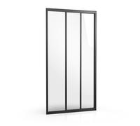 Ravak Supernova porte de douche 110 cm coulissant noir mat/verre transparent 00VD03R2Z1