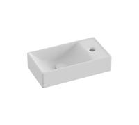 Ravak Veda lavabo 40.8x22.2 cm rectangulaire classique blanc mat XJXPE240000