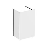 Ravak Walk-In Corner kit de parois 110 cm noir mat/verre transparent GW1CD430SZ1