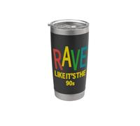 Rave comme si c'était les années 90 | Vintage House Music Gobelet isotherme en acier inoxydable double paroi