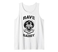 Rave Daddy EDM Music Festival Trippy Astronaute Croissant de Lune Débardeur