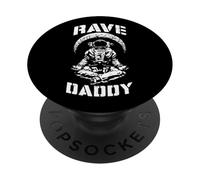 Rave Daddy EDM Music Festival Trippy Astronaute Croissant de Lune PopSockets PopGrip Adhésif