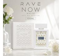 RAVE NOW BLANC Eau De Parfum 100ML Parfum de Luxe Longue Tenue pour Femmes Senteur Fraîche Florale Musquée Verre