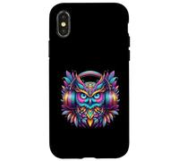 Rave Rainbow Owl House EDM Festival Raver Animal EDC Coque pour iPhone X/XS