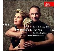Ravel, Debussy, Sluka : Impressions, œuvres pour harpe et hautbois E