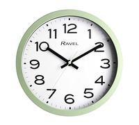 Ravel - Horloge Murale Moderne de 25 cm pour Le Bureau et la Cuisine - Quartz analogique - RWC.25.11 - Vert Sauge