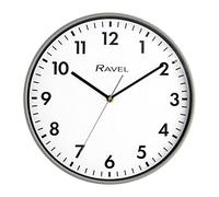 Ravel - Horloge Murale Moderne de 30 cm pour Le Bureau et la Cuisine - Quartz analogique - RWC.30.13 - Gris