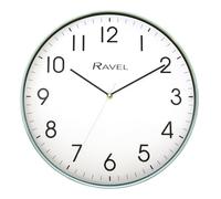 Ravel - Horloge Murale Moderne de 40 cm pour Le Bureau et la Cuisine - Quartz analogique - RWC.40.11 - Vert Sauge