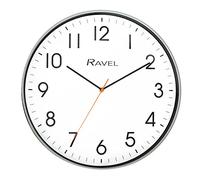 Ravel - Horloge Murale Moderne de 40 cm pour Le Bureau et la Cuisine - Quartz analogique - RWC.40.13 - Gris