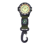 Ravel - Montre à Mousqueton en Nylon avec Boussole et Cadran Phosphorescent - Quartz Analogique - R1108.11 - Vert