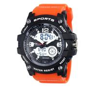 Ravel - Montre à quartz Ana-Digi 5ATM pour homme avec lumière - RDT.2, Orange