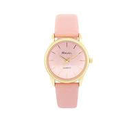 Ravel - Montre à quartz analogique texturée dorée pour femme - R0145