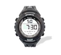 Ravel - Montre à Quartz Numérique Ronde 3ATM pour Homme avec Lumière - RDG.14.26 - Noir