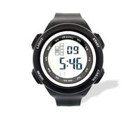 Ravel - Montre à Quartz Numérique Ronde 3ATM pour Homme avec Lumière - RDG.14.34 - Noir/Argent