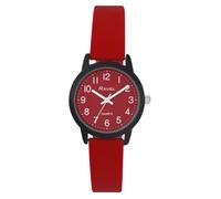 Ravel - Montre-Bracelet en Silicone pour Femme « Summer in Black » (Boîtier de Montre 37 mm) - Quartz Analogique - R1814.10 - Rouge