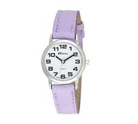 Ravel - Montre Bracelet Femme (pettit) Facile à Lire avec de Gros Chiffres - Cadran Violet/Ton argenté/Blanc