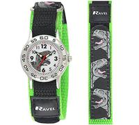 Ravel - Montre Dinosaure pour Enfants avec Bracelet à Fermeture Facile - Quartz Analogique - R1507.59