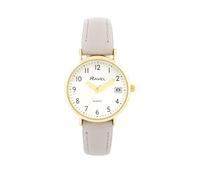 Ravel - Montre Femme Calendrier doré sur Bracelet en Similicuir - Quartz Analogique Japonais - R0707.13.1 - Gris