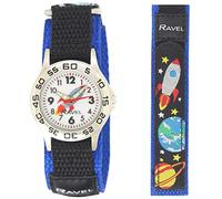 Ravel - Montre Fusée Spatiale pour Enfants avec Bracelet à Fermeture Facile - Quartz Analogique - R1507.88