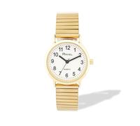 Ravel - Montre Mixte Classique Everyday sur Bracelet Expander Acier Inoxydable - Quartz Analogique - R0229, Ton doré/cadran blanc, 36mm watch case