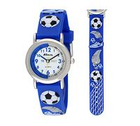 Ravel - Montre pour Enfant pour Apprendre à Lire l'heure - Football Bleu