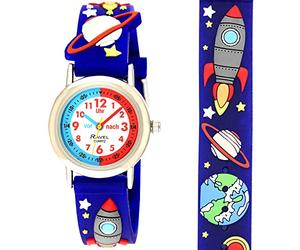 Ravel - Montre pour Enfant pour Apprendre à Lire l'heure - Fusée Spatiale (en Allemand)