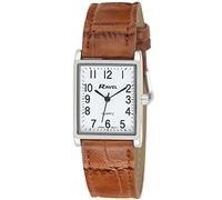 Ravel - Montre Traditionnelle Unisexe rectangulaire avec Cadran à Chiffres clairs
