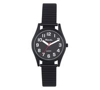 Ravel - Montre Unisexe à Bracelet Extensible en Acier Inoxydable avec Super Grands Chiffres et Aiguilles - Quartz analogique - R0225.33.1 - Noir/Cadran Noir
