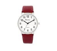 Ravel - Montre Mixte Classique Everyday - Quartz Analogique - R0129, Prune/argenté/cadran blanc avec chiffres, Unisex - 36mm case