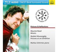 Ravel, Moussorgski : Pictures & Reflections, oeuvres pour piano. Schirmer. italien]