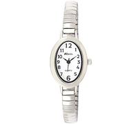 Ravel Petite Montre de Cocktail Ovale pour Femme sur Bracelet Extensible en Acier Inoxydable