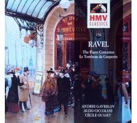 RAVEL: PIANO CONCERTO IN D FOR THE LEFT HAND (GAVRILOV / RATTLE) + GASPARD DE LA NUIT & LE TOMBEAU DE COUPERION (OUSSET) + PIANO CONCERTO IN G (CICCOLINI/ MARTINON) EMI