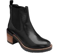 Ravel Ravel Black Leather Cleated Sole Ankle Boots