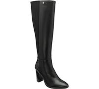 Ravel Ravel Black Leather Heeled Knee High Boots