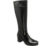 Ravel Ravel Black Leather Heeled Knee-High Boots