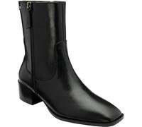 Ravel Ravel Black Leather Square Toe Ankle Boots