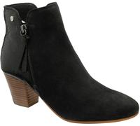 Ravel Ravel Black Suede Heeled Ankle Boots