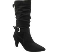 Ravel Ravel Black Suede Pointed-Toe Mid-Calf Boots